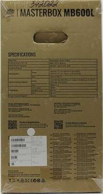 Корпус COOLERMASTER MasterBox MB600L, черный, ATX, Без БП (MCB-B600L-KA5N-S01)