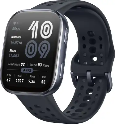 Смарт-часы Amazfit Bip 6 A2435 1.97" TFT корп.черный рем.черный разм.брасл.:130-195 мм (1747004)