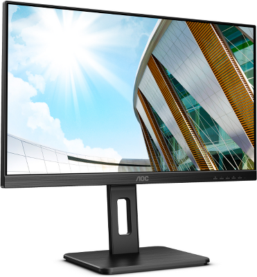 Монитор AOC 23,8" 24P2Q, 16:9, IPS, FHD, 4ms, 300cd, 75Hz, VGA, DVI, HDMI, DP, USB, SPK, HAS
