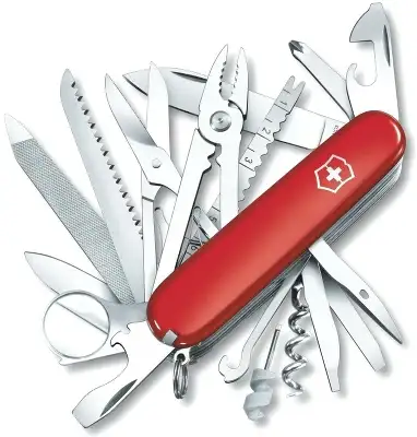 Нож перочинный Victorinox SwissChamp (1.6795.LB1) 91мм 33функц. красный блистер