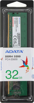 Память DDR4 32Gb 3200MHz A-Data AD4U320032G22-SGN Premier RTL PC4-25600 CL22 DIMM 288-pin 1.2В single rank Ret