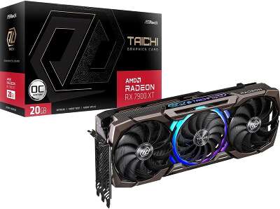 Видеокарта ASRock AMD Radeon RX 7900 XT Taichi OC 20Gb DDR6 PCI-E HDMI, 3DP