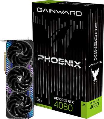 Видеокарта GAINWARD NVIDIA nVidia GeForce RTX 4080 PHOENIX 16Gb DDR6X PCI-E HDMI, 3DP