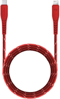 Кабель EnergEA NyloFlex USB-C to Lightning С94 Rhodium, 1.5 м, Red [CBL-NFCL-RED150]