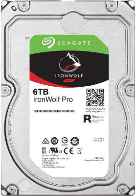 Жесткий диск SATA3 6Tb [ST6000NE000] Seagate Ironwolf Pro, 7200rpm, 256Mb