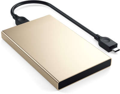 Внешний корпус для HDD/SDD 2.5" Satechi Aluminum USB-C External HDD Enclosure, Gold [ST-TCDEG]