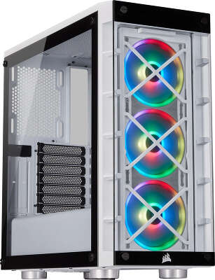 Корпус Corsair iCUE 465X RGB, белый, ATX, Без БП (CC-9011189-WW)