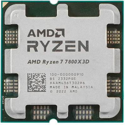 Процессор/ APU AM5 AMD Ryzen 7 7800X3D (8C/16T, 4.2/5.0GHz, 96MB, 120W,Radeon Graphic) OEM
