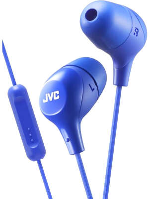 Наушники JVC Marshmallow HA-FX38M-T-E, синие [HA-FX38M-A-E]