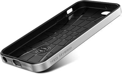 Чехол Spigen SGP Neo Hybrid EX для iPhone 5/5S, Satin Silver [SGP10361]