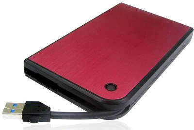 Внешний корпус для HDD/SSD AgeStar 3UB2A14 SATA II пластик/алюминий красный 2.5"