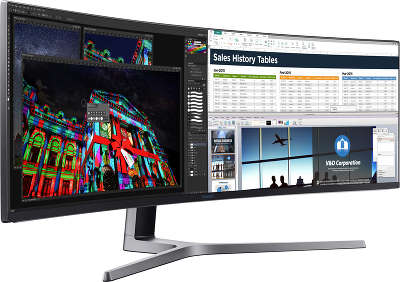 Монитор 49" Samsung C49HG90DMI черный VA