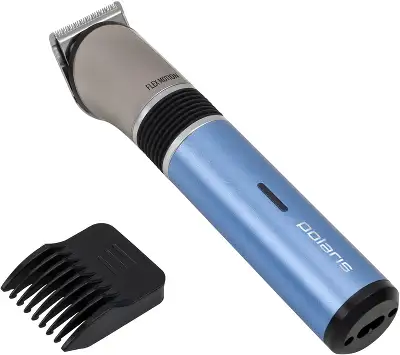 Машинка для стрижки Polaris PHC 0401RB голубой (насадок в компл:1шт)