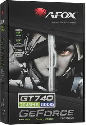 Видеокарта Afox PCI-E 3.0 AF740-2048D5H3-V2 NVIDIA GeForce GT 740 2Gb 128bit GDDR5 993/5000 DVIx1 HDMIx1 CRTx1 HDCP Ret