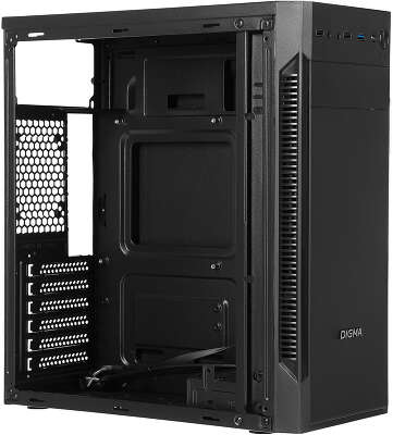 Корпус Digma DC-ATX201-U3, черный, ATX, Без БП (DC-ATX201-U3)