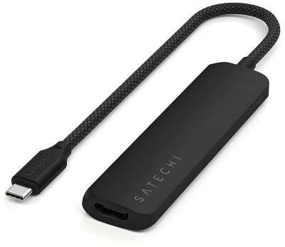 Адаптер Satechi 4-in-1 USB-C PD&2xUSB-A 3.2 Gen2&HDMI 4K@60Hz Slim Multiport Adapte. Цвет: черный