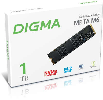Твердотельный накопитель NVMe 1Tb [DGSM4001TM63T] (SSD) Digma META M6