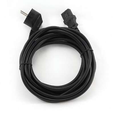 Кабель питания Cablexpert PC-186-VDE-3M, 3м, Schuko- C13, VDE, 10А, Сечение провода: 0,75 мм2, черный, с заземлением {75} (037853)