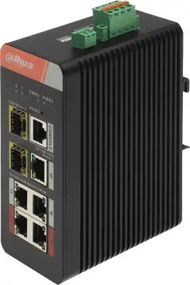Коммутатор Dahua DH-IS4207-4GT-120 (L2) 2SFP 4PoE 120W управляемый
