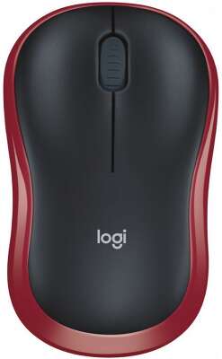 Мышь беспроводная Logitech M185 Red красная, оптическая, 1000dpi, 2.4GHz