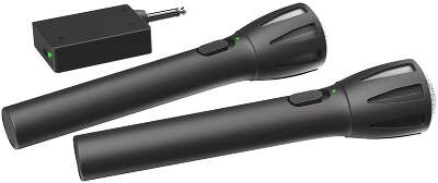 RITMIX RWM-302 black {Част. хар-ка: 50 Гц-15 кГц, сопрот.: 600 Ом, чувств.: -72 дБ,пит. микрофона: 1,5 В, пит. приемника: 1,5 В}