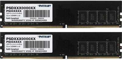 Набор памяти DDR4 DIMM 2*16384Mb DDR3200 Patriot Memory Signature Line (PSD432G3200K)