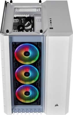 Корпус Corsair Crystal, белый, ATX, Без БП (CC-9011169-WW)