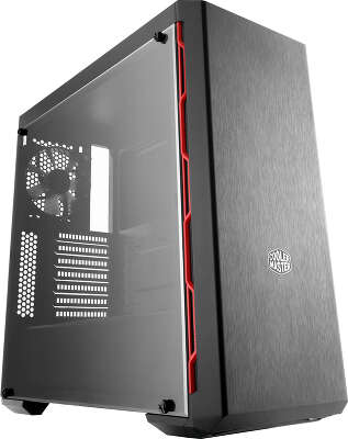 Корпус Cooler Master MasterBox MB600L, черный/красный, ATX, Без БП (MCB-B600L-KANN-S00)