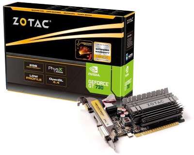 Видеокарта ZOTAC NVIDIA nVidia GeForce GT730 2Gb DDR3 PCI-E VGA, DVI, HDMI