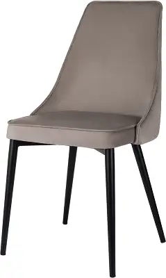 Стул для дома Бюрократ CH-K4_2 комплект 2шт т.бежевый Holland 61 металл черный на ножках (CH-K4_1/HL61_2)