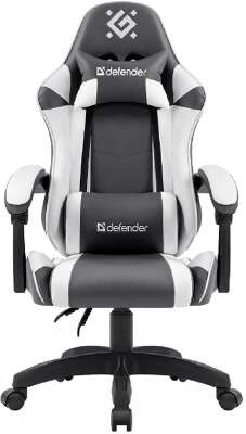 Игровое кресло Fortune Серый/белый,класс 4,PU DEFENDER
