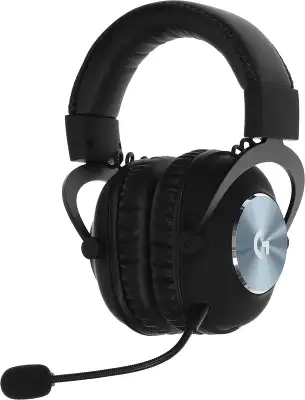 Наушники с микрофоном Logitech G Pro X черный 2м мониторные оголовье (981-000819)