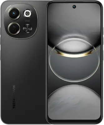 Смартфон Tecno Spark 30 5G 128Gb 6Gb черный моноблок 3G 4G 2Sim 6.67" 720x1600 Android 14 108Mpix 802.11 a/b/g/n/ac NFC GPS GSM900/1800 Protect FM microSD max1024Gb