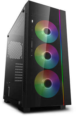 Корпус MidiTower Deepcool MATREXX 55 V3 ADD-RGB 3F black (ATX, без БП, ARGB, 2xUSB2.0 Type-A+USB3.2 Type-A) (DP-ATX-MATREXX55V3-AR-3F)