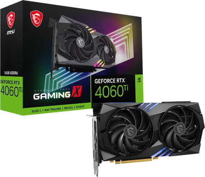 Видеокарта MSI nVidia GeForce RTX 4060Ti GAMING X 16Gb DDR6 PCI-E HDMI, 3DP [RTX 4060 Ti GAMING X 16G]