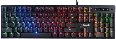 Клавиатура A4Tech Bloody B500N серый USB for gamer LED