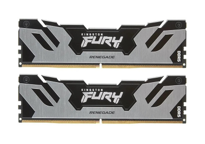 Оперативная память Kingston 32GB 8000MT/s DDR5 CL38 DIMM (Kit of 2) FURY Renegade Silver XMP