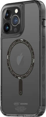 Чехол для iPhone 14 Pro SKINARMA SAIDO Smoke (MagSafe) [SK-IP14P-SDOMS-SMK]