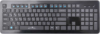 Клавиатура USB Oklick 540S Multimedia Slim, чёрная