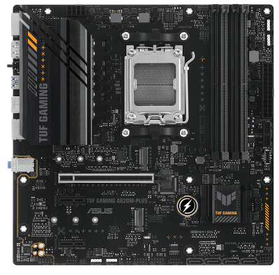 Материнская плата ASUS TUF GAMING A620M-PLUS, AM5, A620, 4*DDR5, 4*SATA, 2*M.2, 2*USB 3.2, 4*USB 2.0, 2*PCIx16, 2*PCIx1, 2*DP+HDMI, mATX; 90MB1EZ0-M0EAY0