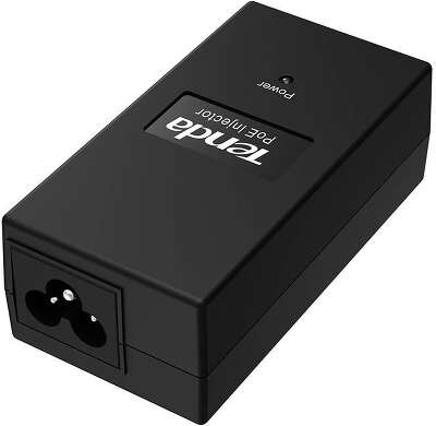 Tenda PoE15F Инжектор PoE, 2 порта FE RJ45, блок питания 15 Вт макс (постоянный ток 48 В), пластиковый корпус