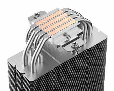 Кулер для процессора ID-COOLING SE-214-XT ZF WHITE LGA1700/1200/115X/AM5/AM4 (16шт/кор, TDP 180W, PWM, 4 тепл.трубки прямого контакта, FAN 120mm, Addressable RGB LED, белый) RET