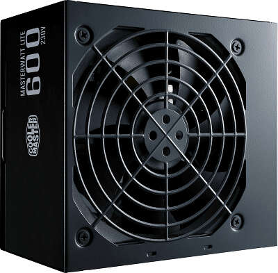 Блок питания 600W Cooler Master MasterWatt Lite, 600W, ATX, 120mm