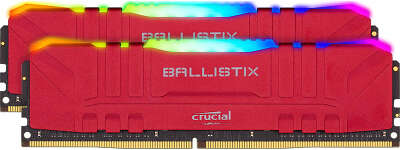Набор памяти DDR4 DIMM 2x8Gb DDR3200 Crucial Ballistix RGB Red (BL2K8G32C16U4RL)