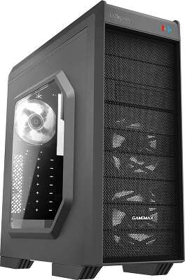 Корпус GameMax G501X White Led, черный, ATX, Без БП (G501X White Led)