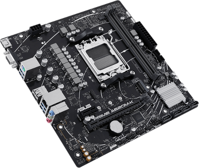 Материнская плата ASUS PRIME A620M-K, AM5, A620, 2*DDR5, 4*SATA, 1*M.2, 4*USB 3.2, 2*USB 2.0, 2*PCIx16, 1*PCIx1, VGA+HDMI, mATX; 90MB1F40-M0EAY0