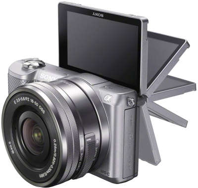 Цифровая фотокамера Sony Alpha 5000 Kit (16-50 мм) Silver