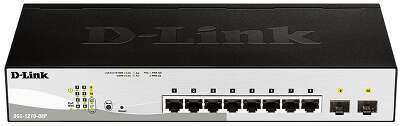 Коммутатор D-Link DGS-1210-08P/G3A Настраиваемый L2 коммутатор с 8 портами 10/100/1000Base-T и 2 портами 1000Base-X SFP (8 портов PoE 802.3af/at, PoE-бюджет 65 Вт)
