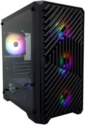1STPLAYER TRILOBITE T5 Black / mATX, TG / 4x120mm LED fans inc. / T5-BK-4F1