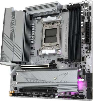 Материнская плата mATX LGAAM5 GIGABYTE B650M AORUS ELITE AX ICE